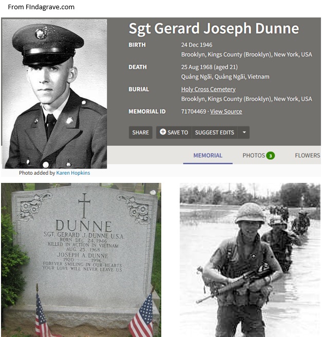 >Gerard Joseph Dunne Cemetery Record
