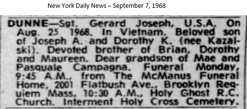 >Gerard Joseph Dunne Obituary