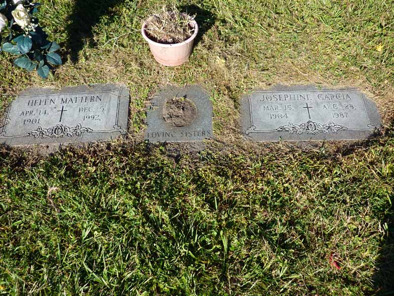Helen Dembinski Mattern Cemetery Record