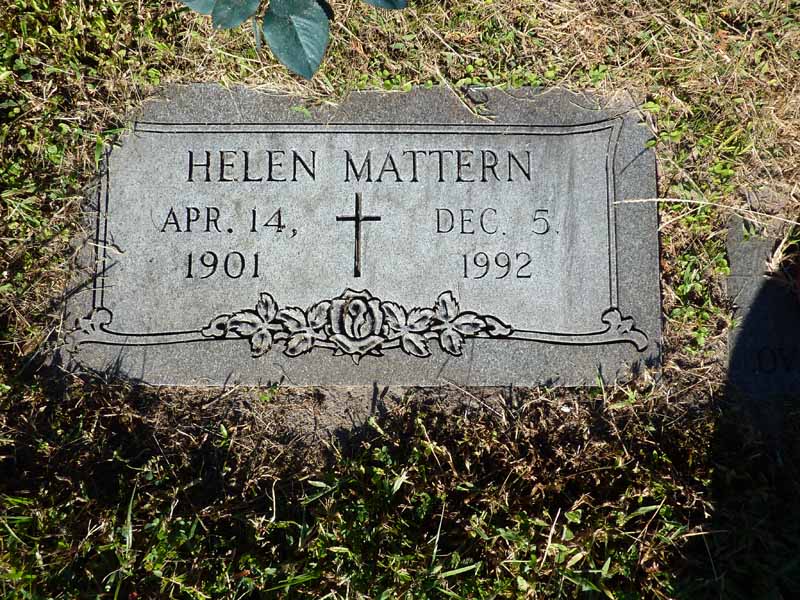 Helen Dembinski Mattern Grave