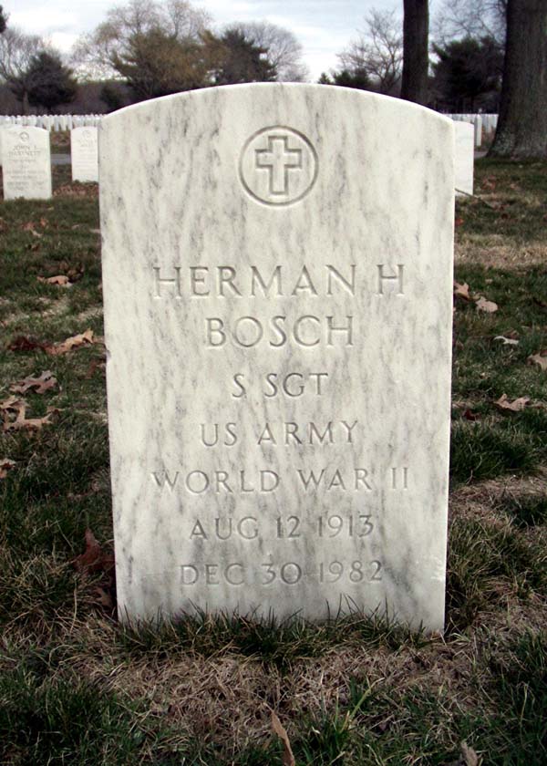 Headstone of Herman Bosch at Long Island National Cemetery