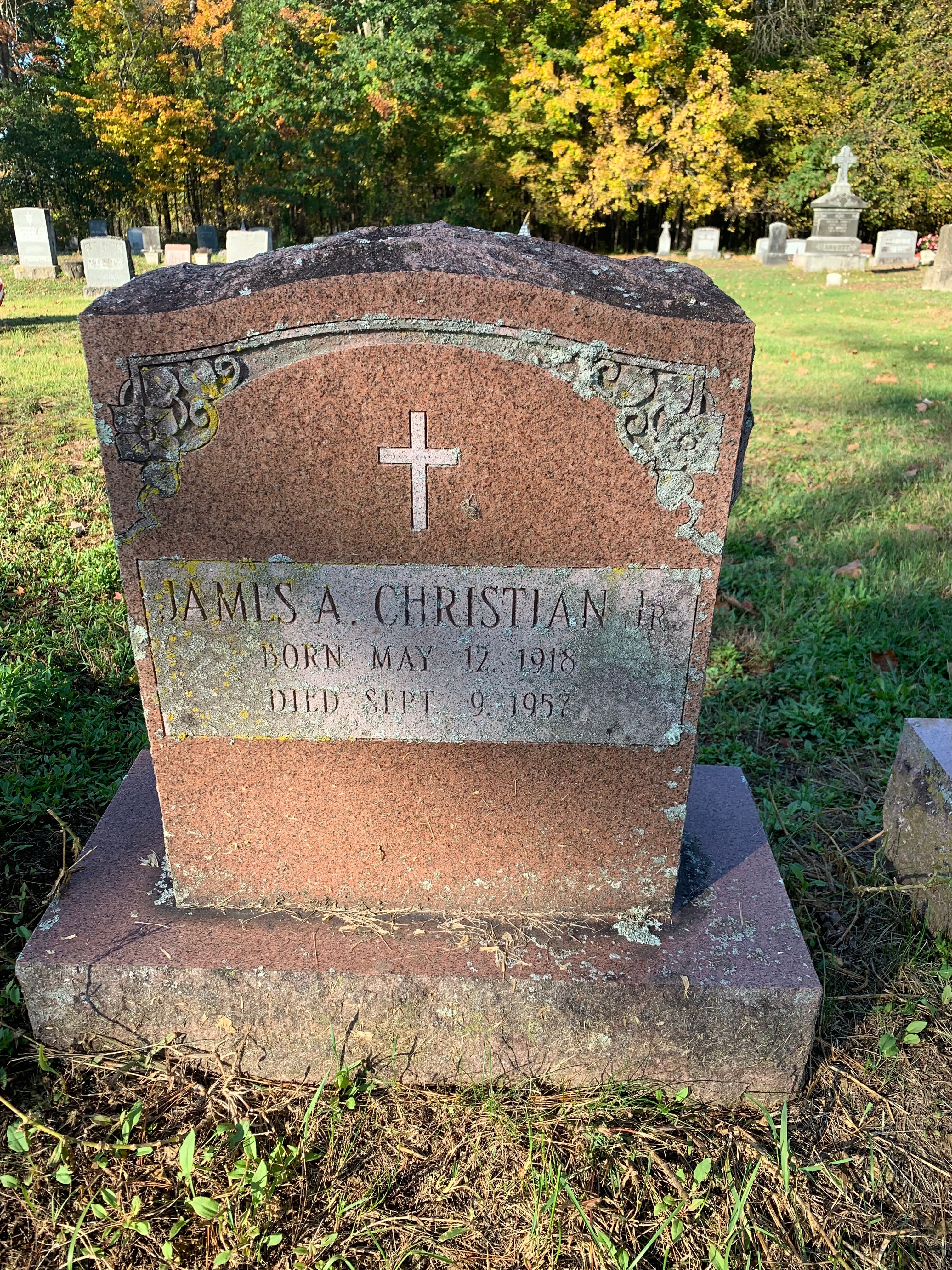 James Adam Christian Jr. Grave