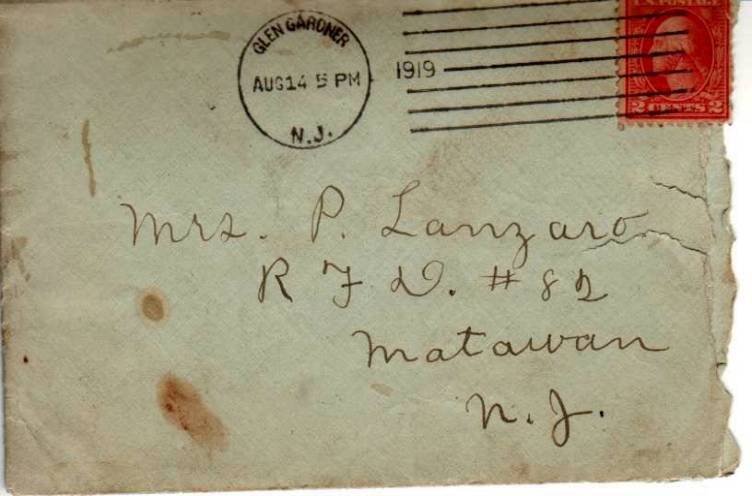 Envelope containing Louisa's fourth letter