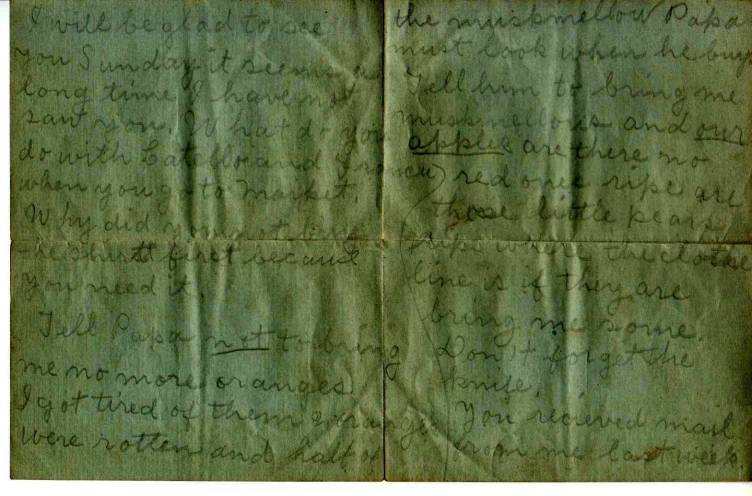 Second and third pages of Louisa's fifth letter
