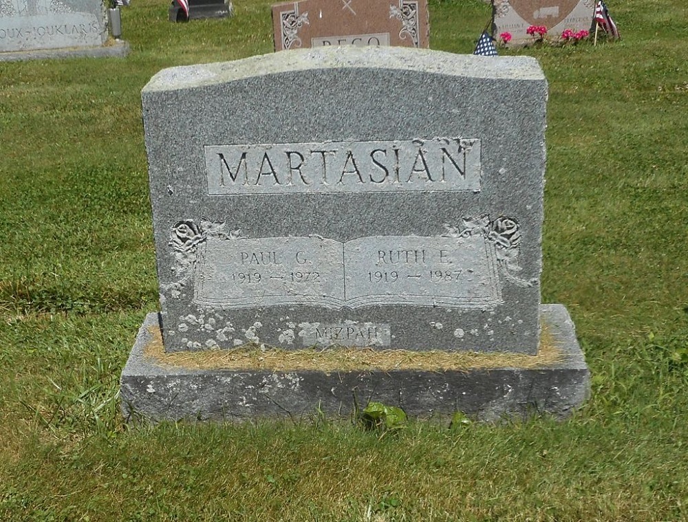 Saint Stephen Cemetery Graves of Ruth and Paul Martasian
