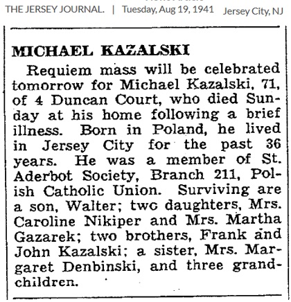 Michael Kazalski Obituary