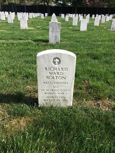 The Grave of Richard Bolton at Long Island National Cemetery