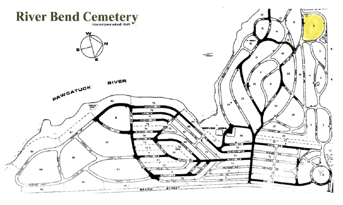 Map of River Bend Cemetery